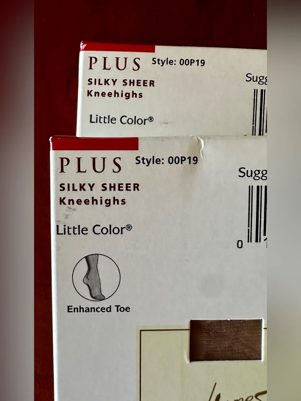 NIP Lot of 3 NOS Vintage 2000 Hanes Plus Silk Reflections Silky Sheer Kneehighs